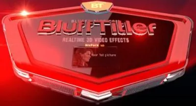 Three-dimensional labels to videos BluffTitler
