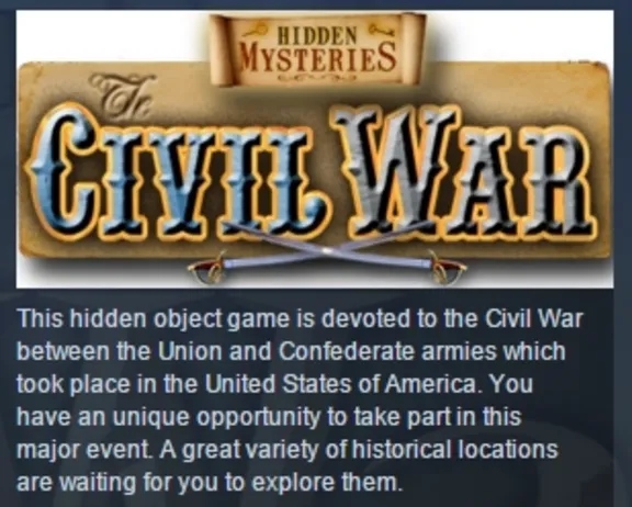 Hidden Mysteries Civil War STEAM KEY REGION FREE GLOBAL