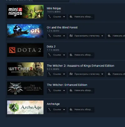 The Witcher 2+The Witcher+Ori and the Blind Forest+Min.