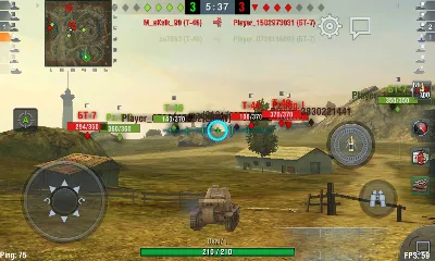 The sight with a green crosshair Wot Blitz