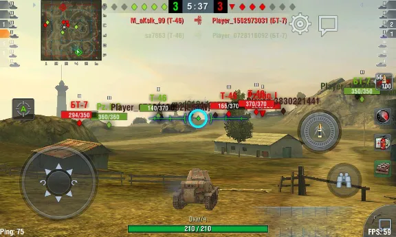 The sight with a green crosshair Wot Blitz