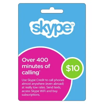 Skype $10 USD Original Codes - Voucher Redeem