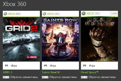 Xbox 360 перенос GRID 2, Saints Row 4, Dead Space