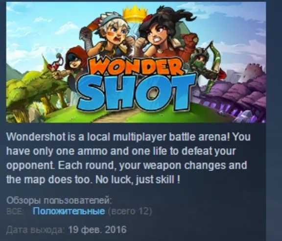 Wondershot 💎 STEAM KEY REGION FREE GLOBAL