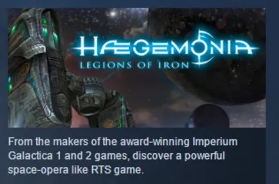 Haegemonia Legions of Iron STEAM KEY РФ+СНГ СТИМ КЛЮЧ