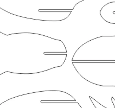 векторный макет головы Быка  из картона