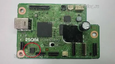 Дампы микросхем принтера Canon G3400 для сброса 5B00