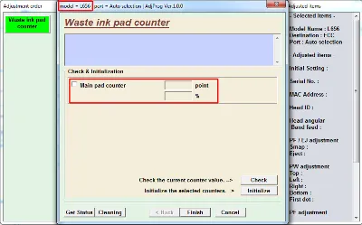 Adjustment program Epson L656