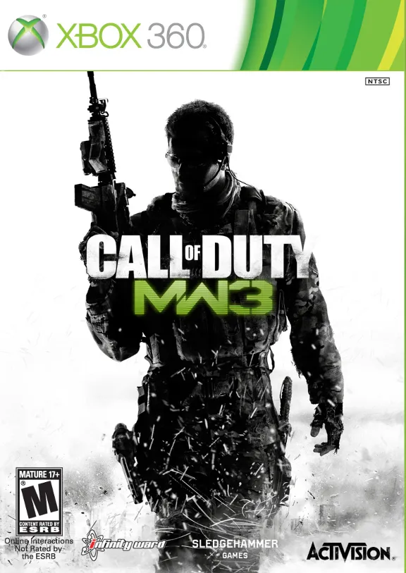 57 XBOX 360 Call of Duty Modern Warfare 1 + Modern Warfare 2 + Modern Warfare 3