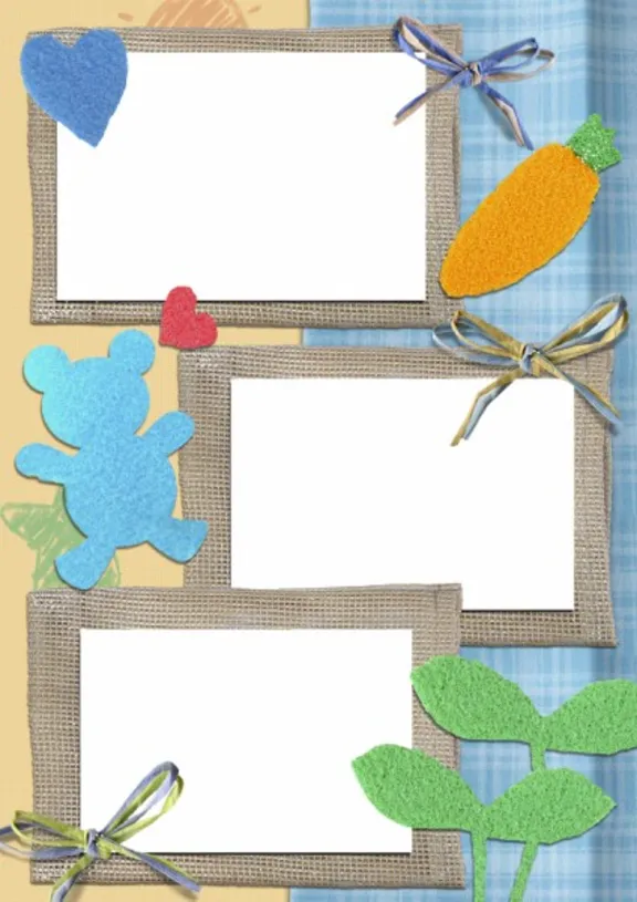 Children&acute;s album Scrapbook - templates for Photoshop.