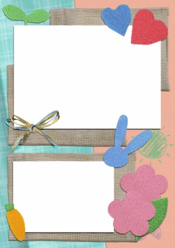 Children&acute;s album Scrapbook - templates for Photoshop.