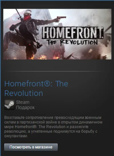 Homefront The Revolution (Steam Gift Region Free / ROW)