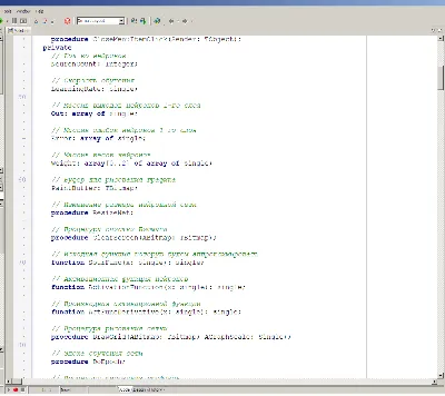 Functions approximation by a neural network. Delphi.