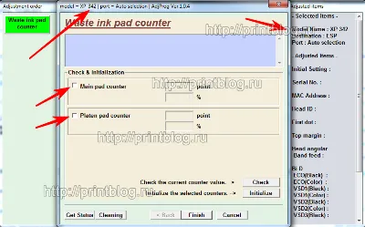 Adjustment program Epson XP-342 (340) reset ink counter