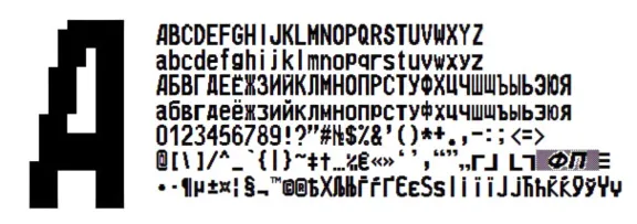 Полный набор 4 шрифтов ККМ ШТРИХ-МИНИ-ФР(ttf)