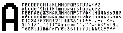 Полный набор 4 шрифтов ККМ ШТРИХ-МИНИ-ФР(ttf)