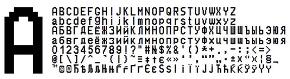 Полный набор 4 шрифтов ККМ ШТРИХ-МИНИ-ФР(ttf)