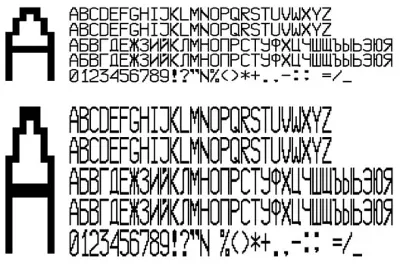 Шрифт ККМ МИНИКА 1105 (otf)
