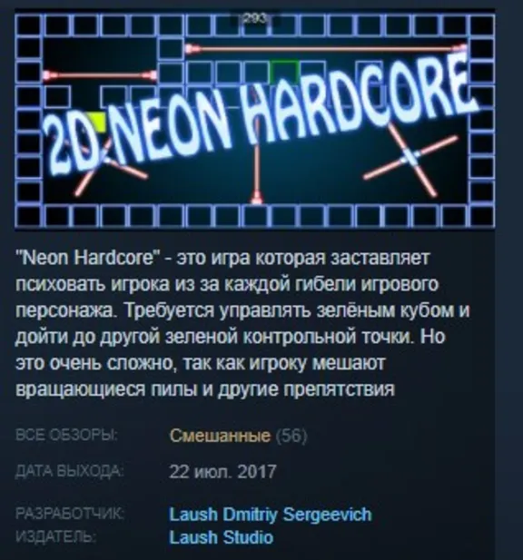 Neon Hardcore STEAM KEY REGION FREE GLOBAL