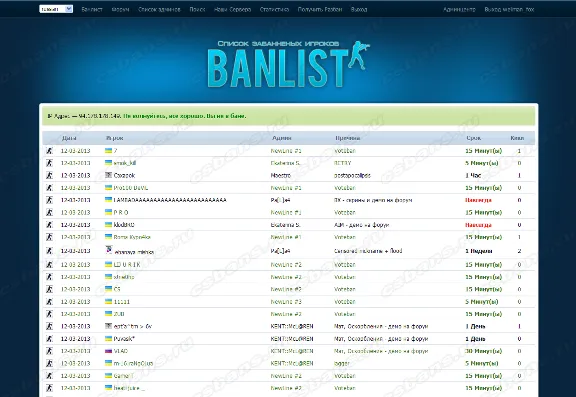 White-blue template for amxbans gm 1.6