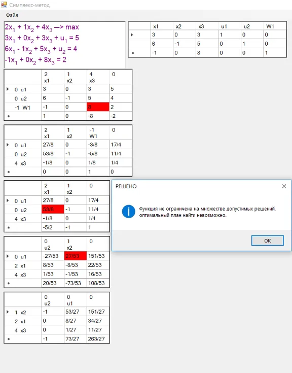 Симплекс-метод исходный код C Sharp