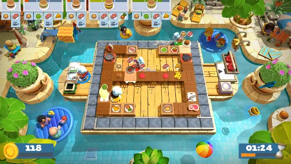 Overcooked! 2 - Surf &acute;n&acute; Turf (Steam) @ Region free