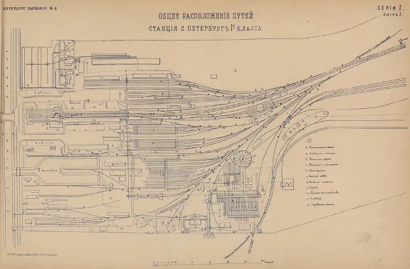Album drawings of buildings Russian zhel. roads, 1872
