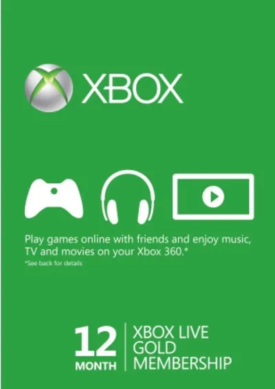 Xbox Live Gold - 12 Месяцев (Global) Подписка