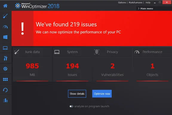 Ashampoo WinOptimizer 2018 (пожизненная лицензия)(Ключ)