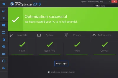 Ashampoo WinOptimizer 2018 (пожизненная лицензия)(Ключ)
