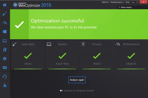 Ashampoo WinOptimizer 2018 (пожизненная лицензия)(Ключ)