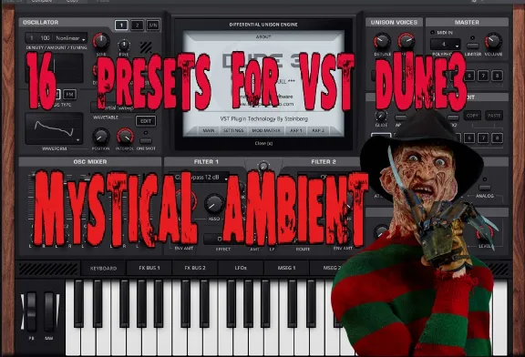 MYSTICAL AMBIENT 15 PRESETS FOR VST DUNE 3