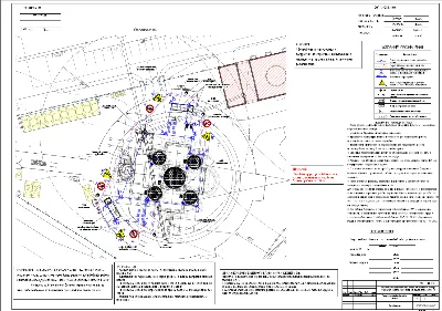 The project of the work of the crane. Brickwork