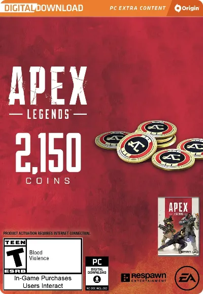 APEX LEGENDS - 2,150 APEX COINS (ORIGIN) | Все страны