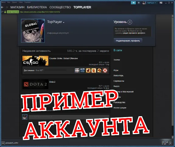 CS:GO аккаунт ( 2100ч+) CSGO ЛИЧНЫЙ !✅