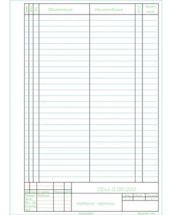 Набор форматок для AutoCAD и WORD