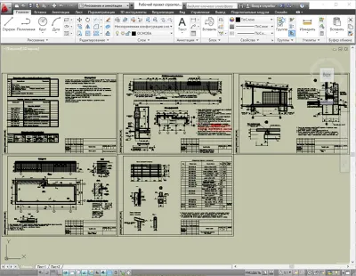 Detailed design for the construction of a shadow overha