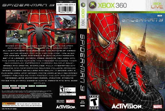 XBOX 360 105 Spider Man 3 + Rugby World Cup 2015 + 14