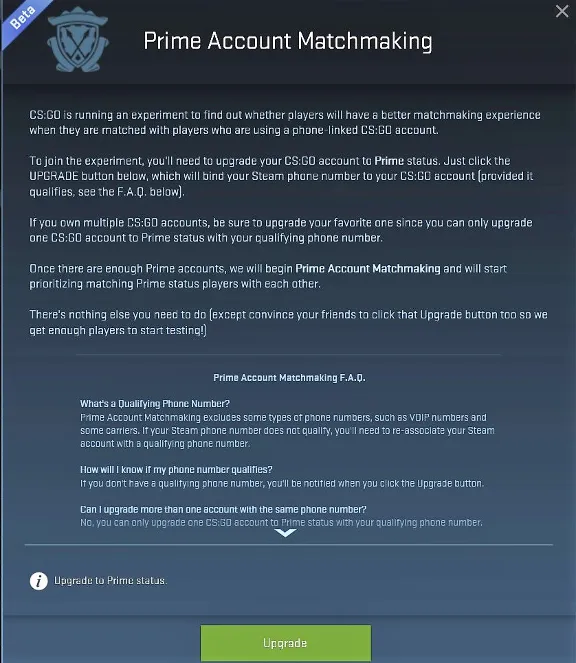 CS:GO Prime Status✔️( SDA + Steam Guard )✔️CSGO PRIME✔️