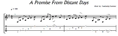 A Promise From Distant Days (БЛ) - гитара ноты+табы