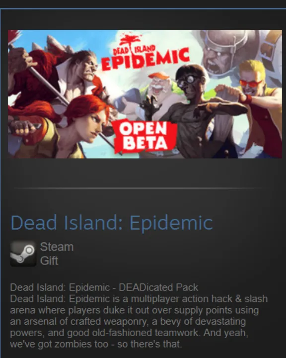 Dead Island: Epidemic (Steam gift) Tradable + Rare