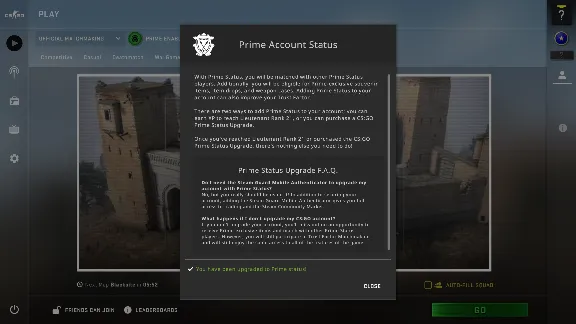 Prime Status CS:GO | 21lvl | Region free | Первая почта