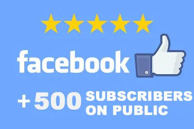 ✅👍 500 Подписчиков в паблик FACEBOOK для Бизнеса ⭐