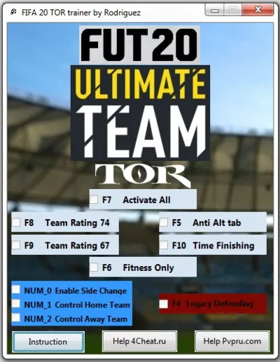 FIFA 20 TOR Чит Trainer for Ultimate Team