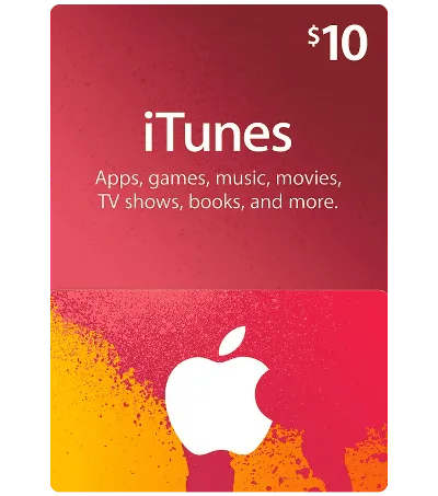 iTunes Gift Card $10 USA 🎵 🎮