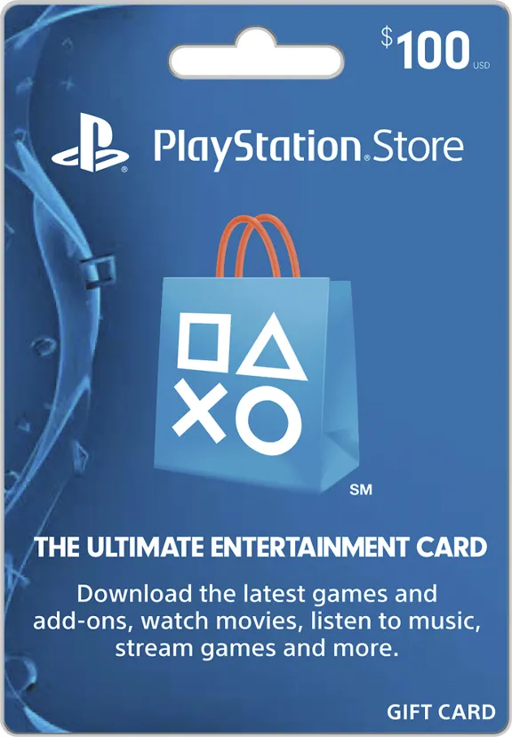 Playstation Network PSN $100 (USA) - без комиссии