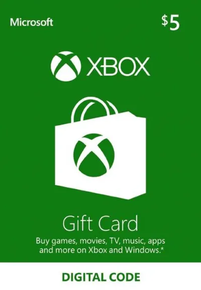 Xbox Gift Card 5$ USA - без комиссии