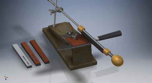 Чертежи и 3D модель АПЕКС для заточки НОЖЕЙ и НОЖНИЦ