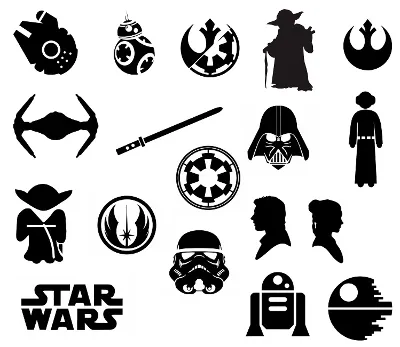 Star wars svg,cut files,silhouette clipart,vinyl files,