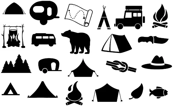 Camp svg,cut files,silhouette clipart,vinyl files,vecto